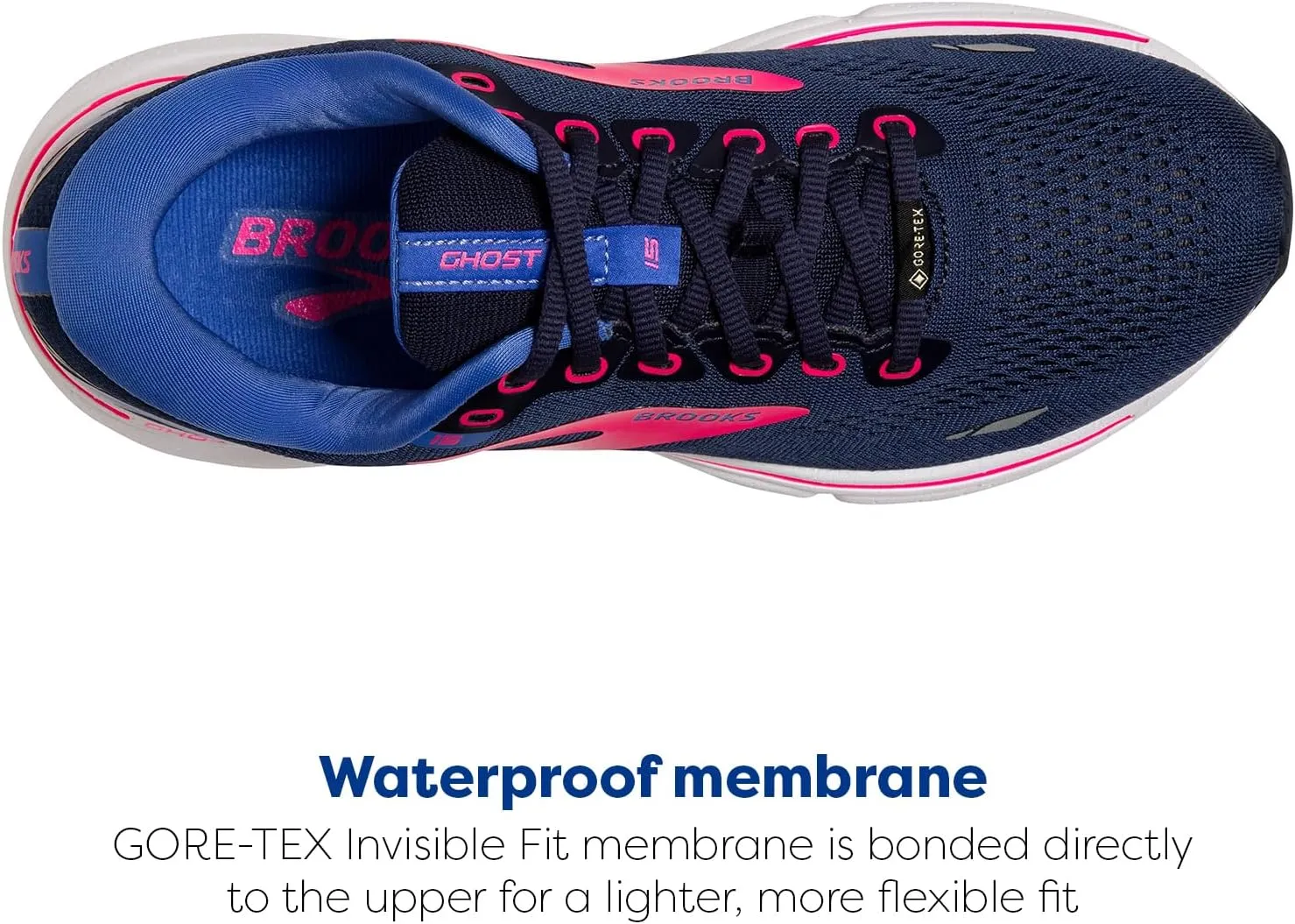 Brooks Women's Ghost 15 GTX Waterproof Neutral Running Shoe