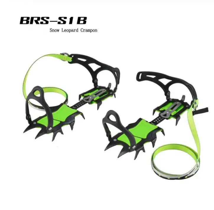 BRS 14 Teeth Ultralight Crampons – Non-Slip Ice Gripper for Hiking and Climbing