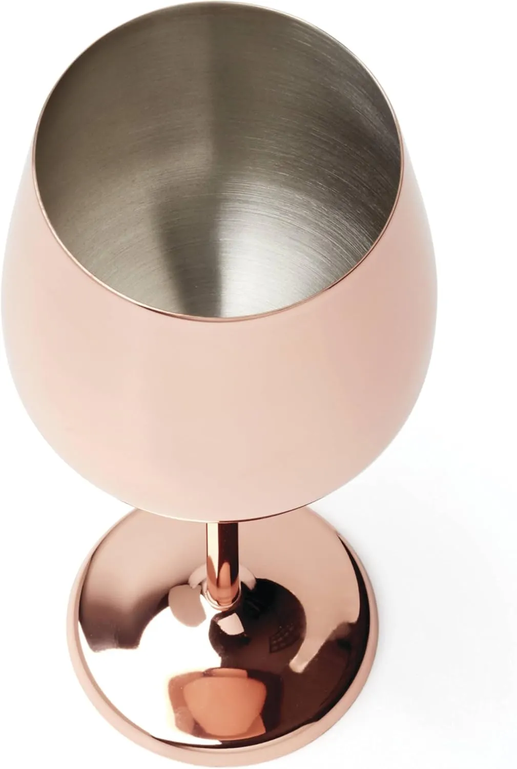 Cambridge Silversmiths 4 Piece Set of 18 oz Copper All Purpose Single Wall Wine Glasses