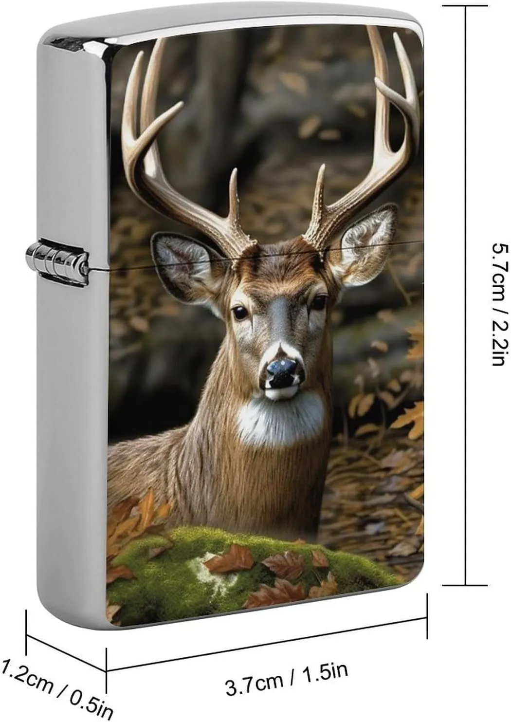 Camouflage Deer Lighter Case Waterproof Lighter Sleeve Lighters Protective Cover with Graffiti Design