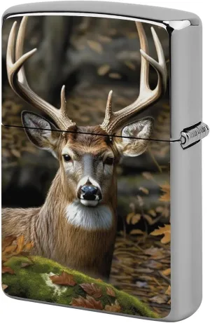 Camouflage Deer Lighter Case Waterproof Lighter Sleeve Lighters Protective Cover with Graffiti Design
