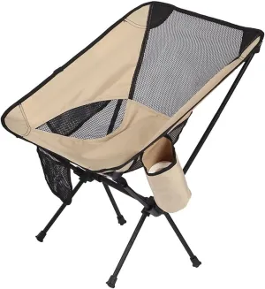 Camping Chair Folding Chair Portable Chair Outdoor Aluminum Alloy Folding Chair Portable Beach Ultralight Fishing Stool Lightweight Compact Camping B