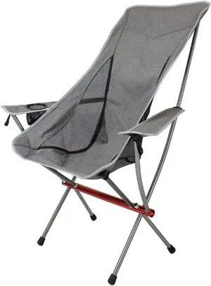 Camping Chair Outdoor Camping High Back Chair Portable Ultralight Seat Backpacking Chair with Soft Armrests for Hiking Folding Chair