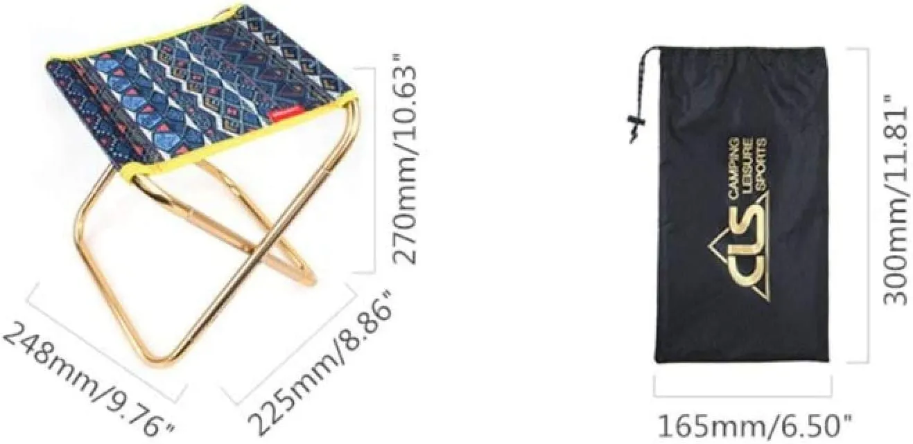 Camping Chair,Aluminum Alloy Folding Chair Fishing Stool Camping Picnic Beach Travel Seat (Color : Dark Blue)