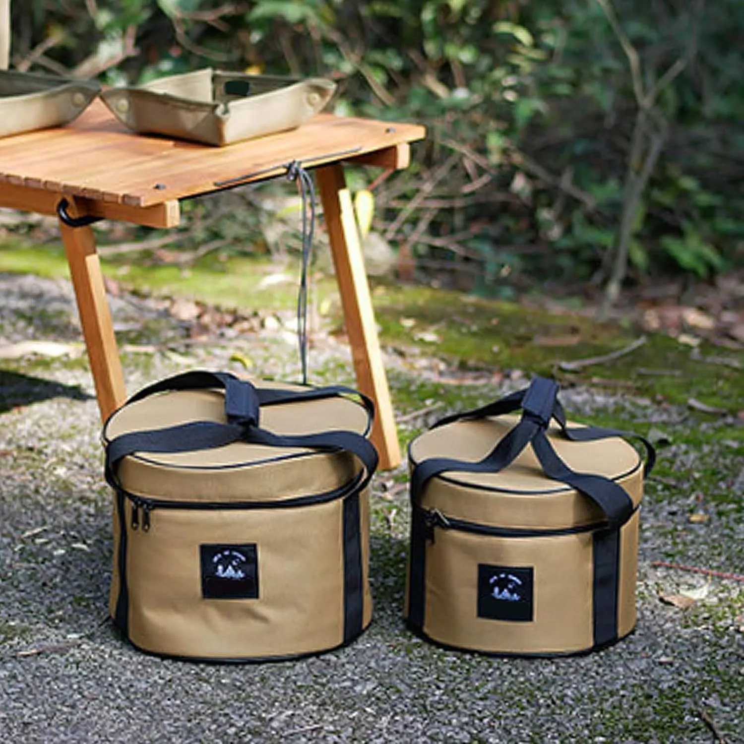 Camping Cookware Storage Bag Waterproofed Cutlery Holder Portables Dishware for Outdoor Camping Tableware
