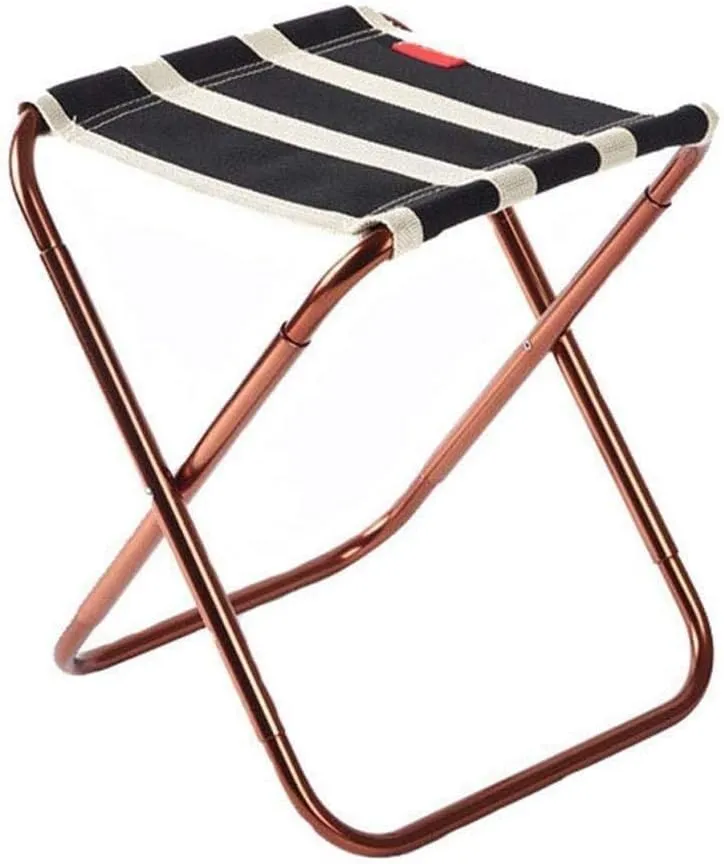 Camping Stool, Folding Stool Aluminum Alloy Mazar Portable Barbecue Fishing Chair Camping Accessories Travel Mazar for Outdoor Hiking