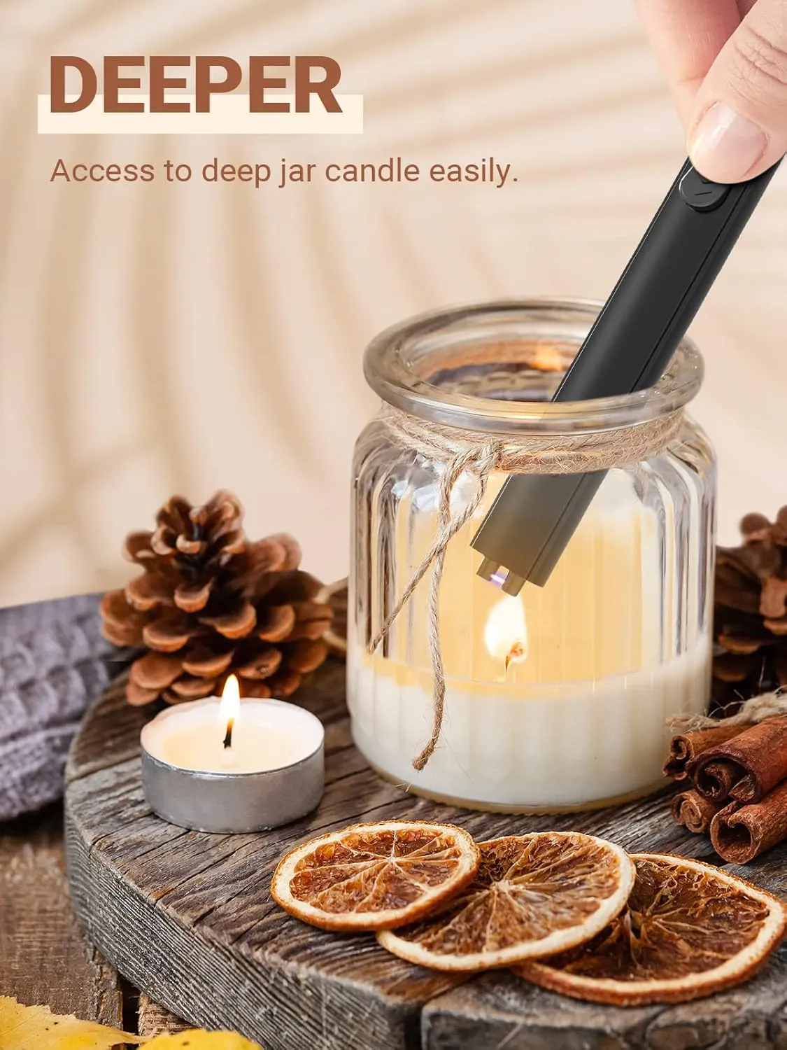 Candle Lighter Stocking Stuffers for Women Men: 2Pack Electric Plasma Arc USB Rechargeable Lighters for Grill Home Kitchen BBQ Camping Cool Gadget Christmas Birthday Gifts for Her Mom Women Men Adults