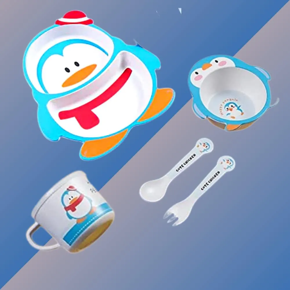 Cartoon Tableware for Kids Healthy Mealtime - Penguin