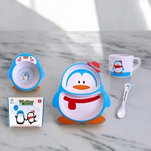 Cartoon Tableware for Kids Healthy Mealtime - Penguin