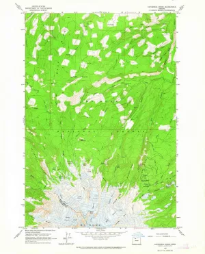 Cathedral Ridge OR topo map, 1:24000 Scale, 7.5 X 7.5 Minute, Historical, 1962, Updated 1964, 27 x 22.1 in