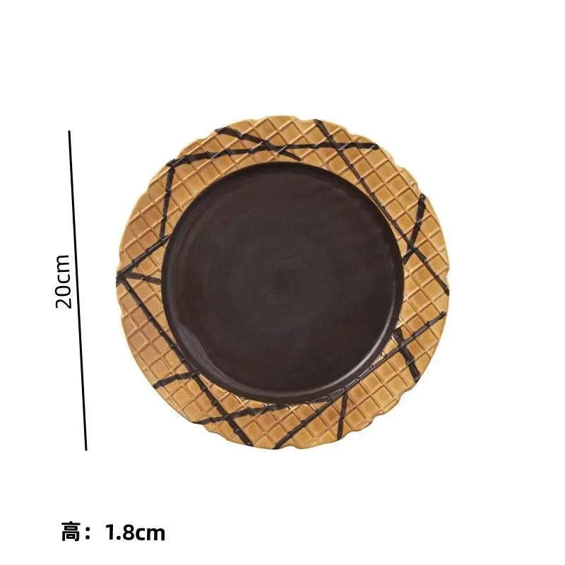 Ceramic Biscuit Tableware Set - Creative Snack Dessert  Coffee Plates
