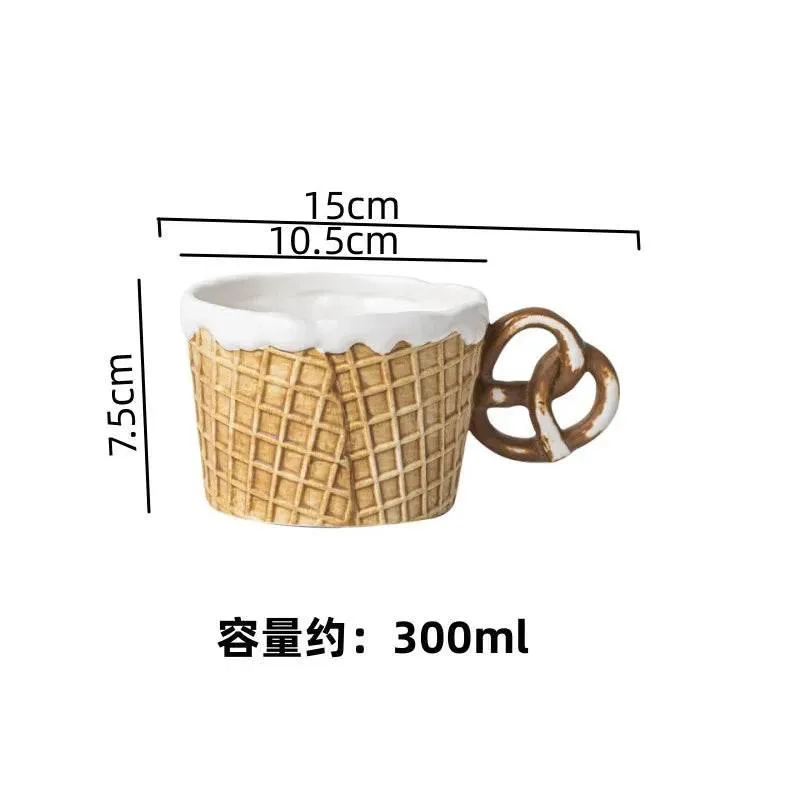 Ceramic Biscuit Tableware Set - Creative Snack Dessert  Coffee Plates