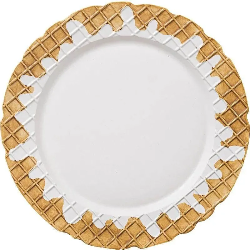 Ceramic Biscuit Tableware Set - Creative Snack Dessert  Coffee Plates