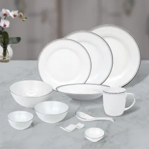 Charles Millen Signature Collection Classic Platinum Good For 6 Dining Set, 61 Piece