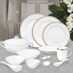 Charles Millen Signature Collection Royal Gold Enough For 8 Dining Set, 83 Piece