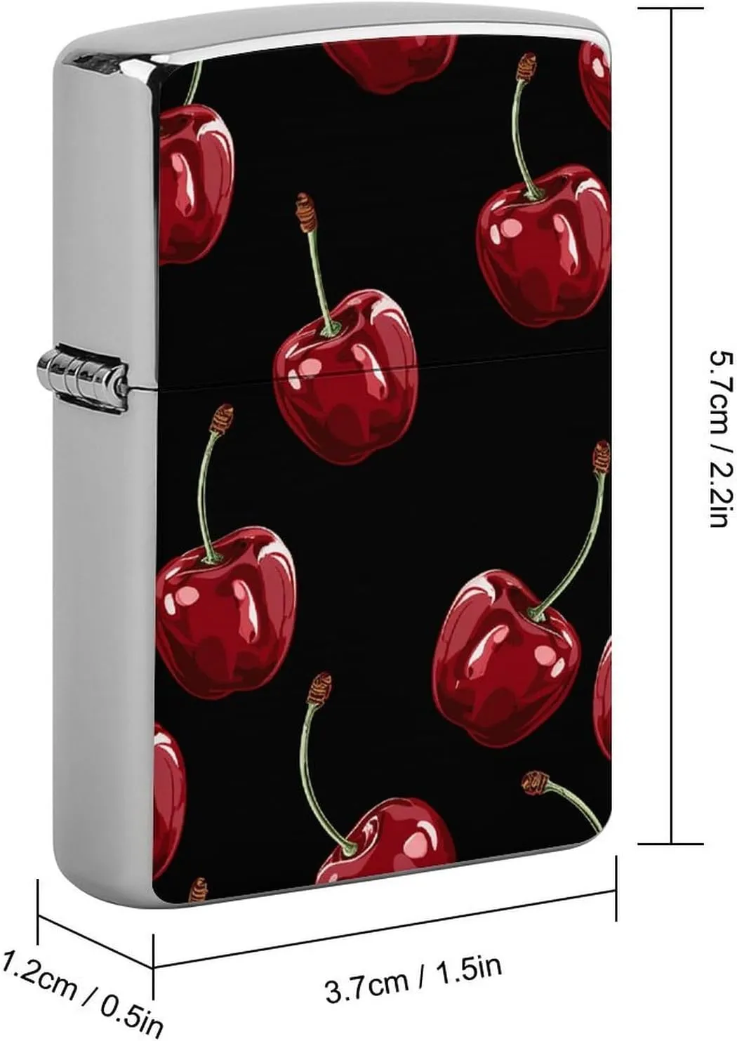 Cherry Cartoon PatternLighter Case Waterproof Lighter Sleeve Lighters Protective Cover with Graffiti Design