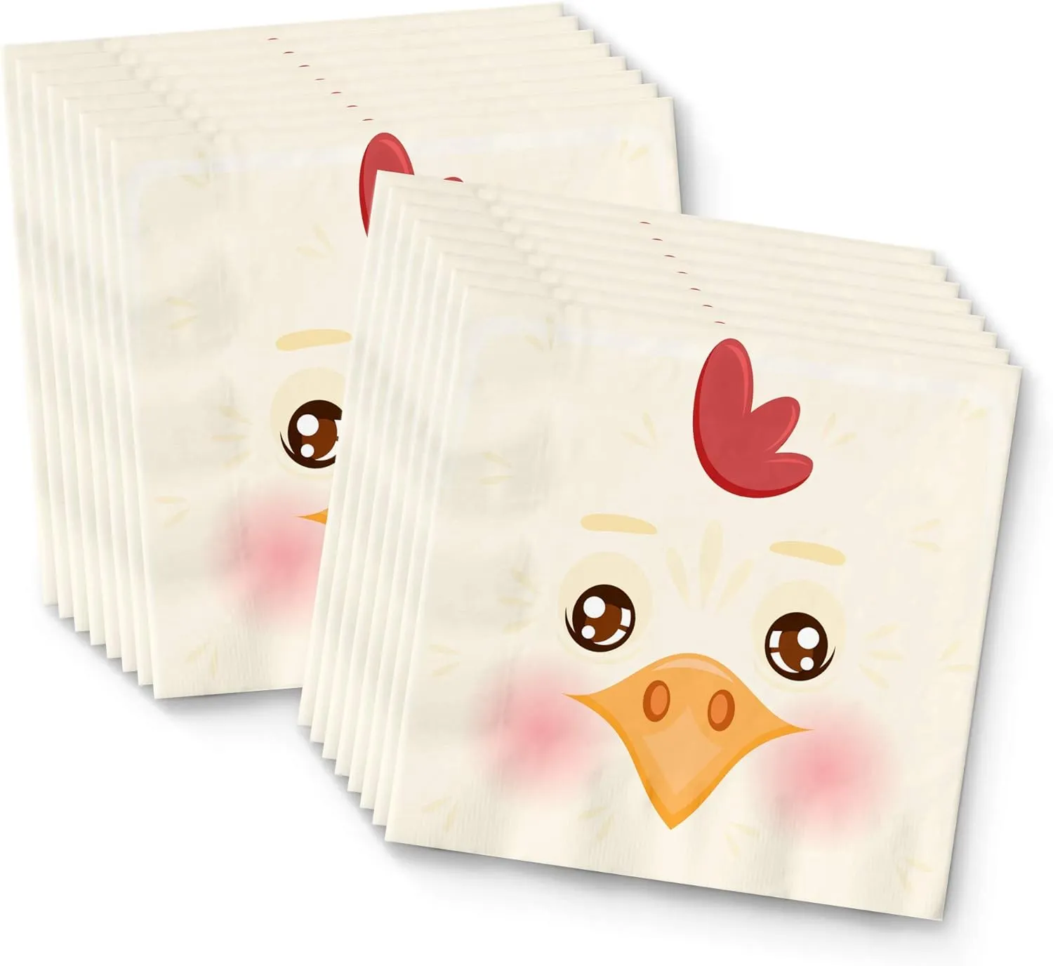 Chicken Birthday Party Supplies Set Plates Napkins Cups Tableware Kit for 16