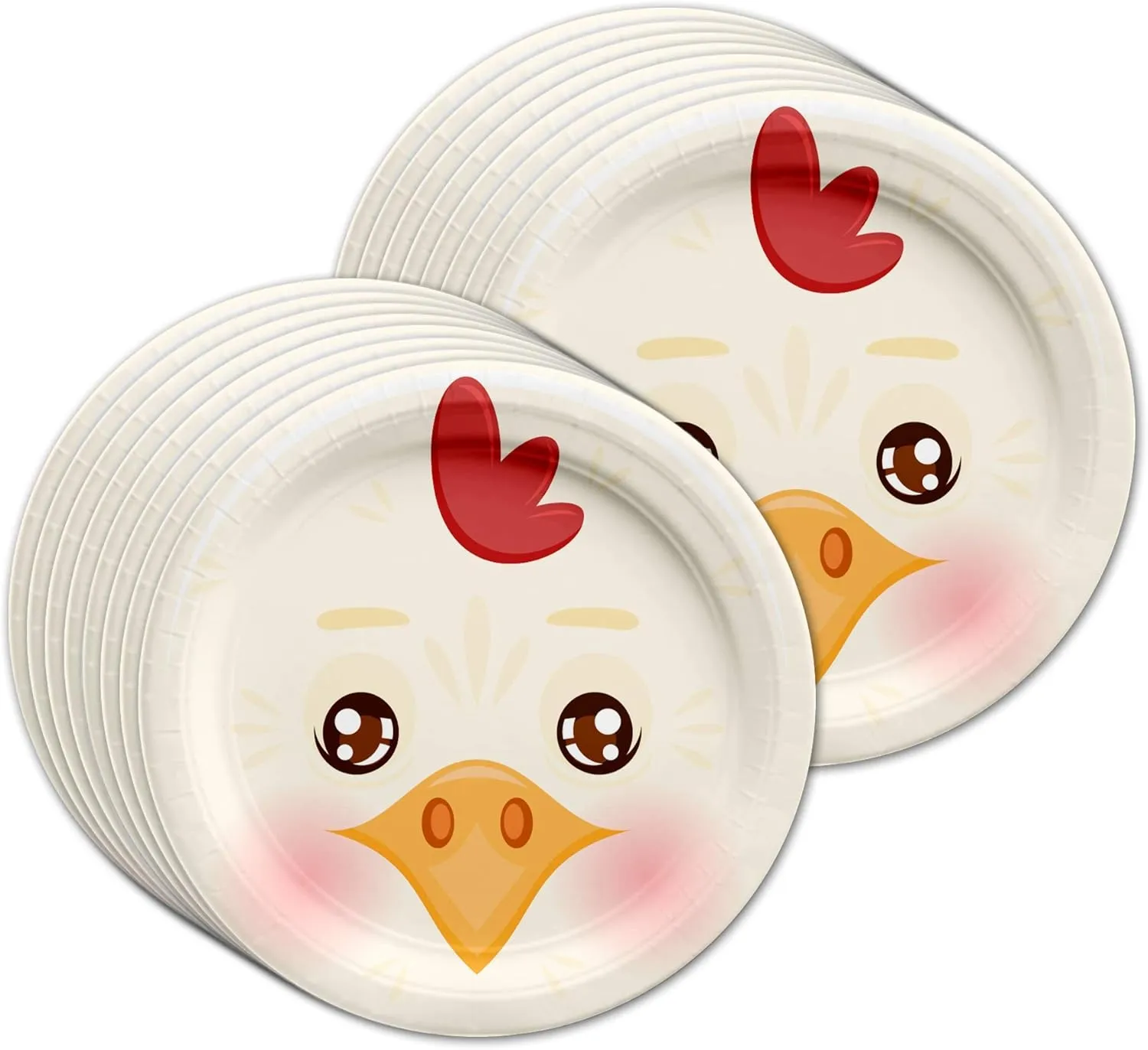 Chicken Birthday Party Supplies Set Plates Napkins Cups Tableware Kit for 16