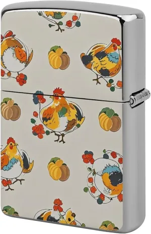 Chicken Pattern Lighter Case Waterproof Lighter Sleeve Lighters Protective Cover with Graffiti Design