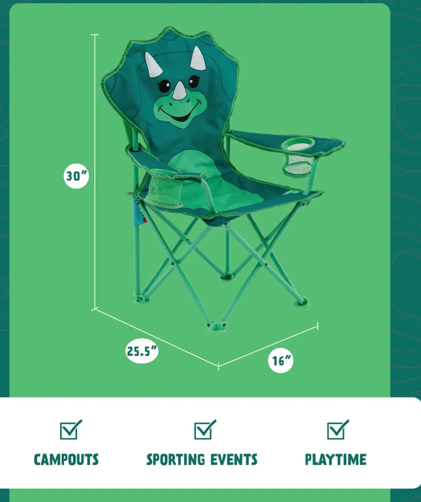 Chip the Dinosaur Kids' Camping Chair