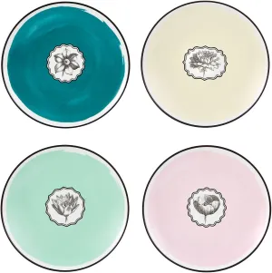 Christian Lacroix 21133520 Herbariae Set 4 Dessert Plates