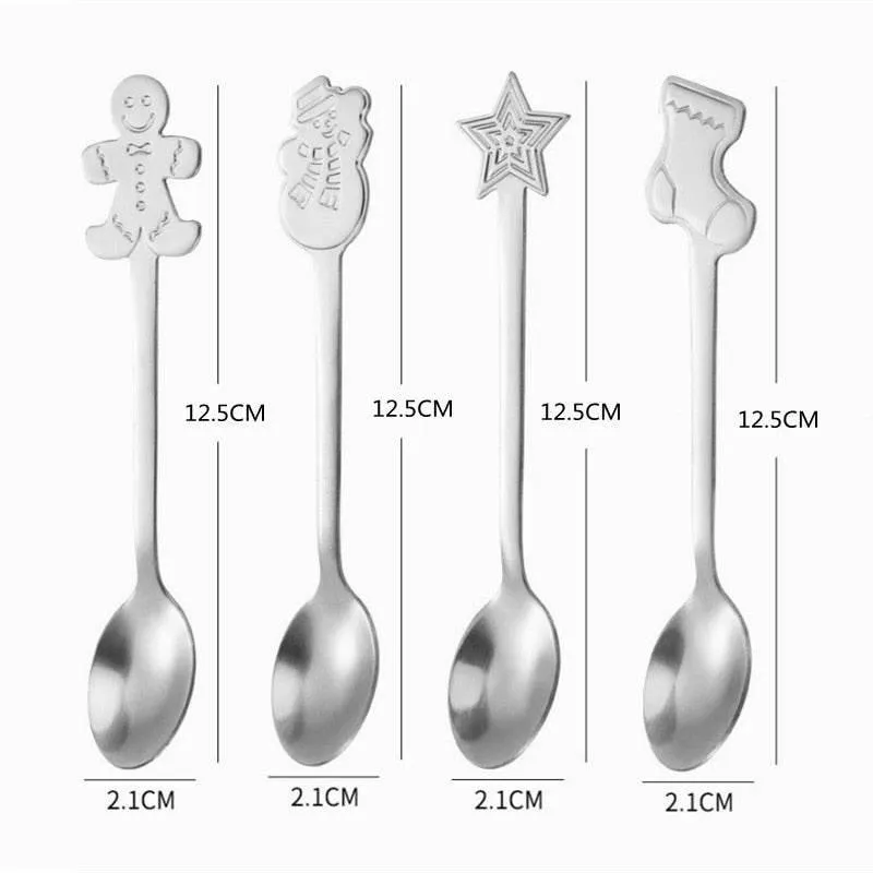 Christmas Dinnerware Set - 4PCS Tableware with Best Wishes Design