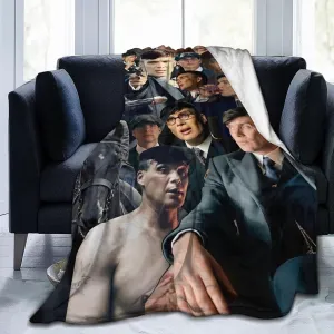 Cillian Murphy Blanket Flannel Fleece Printed Throw Blankets Ultra Soft Micro Warm Blanket for All Season Bedding Chair Sofa Couch Bed 50"x40"