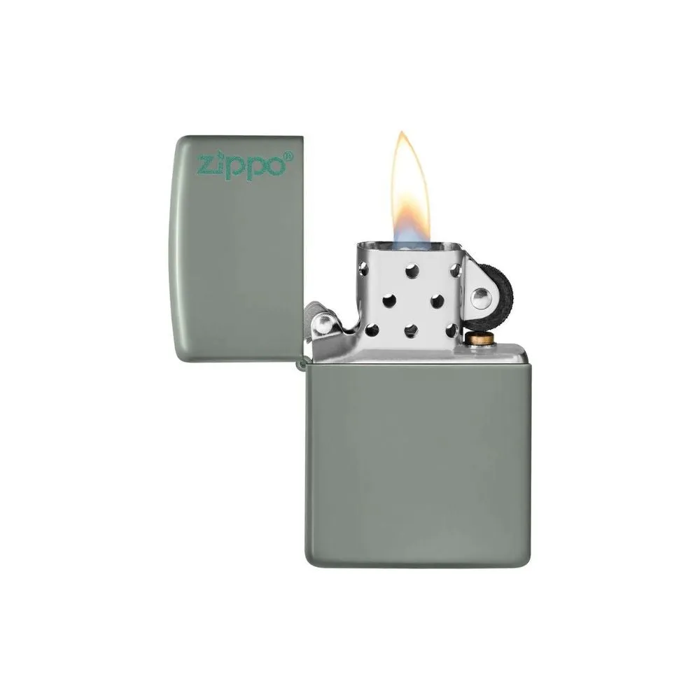 Classic Sage Zippo Logo Lighter