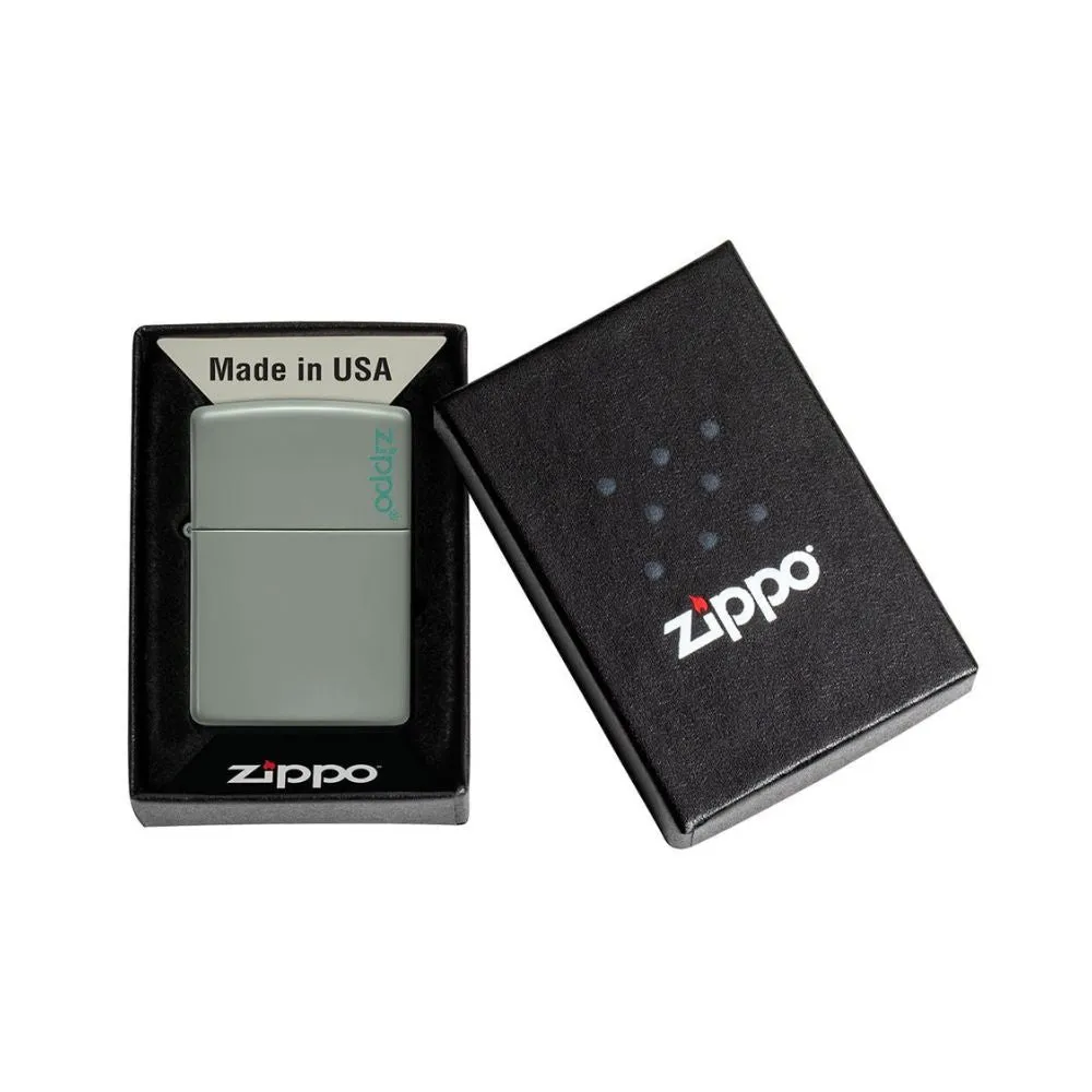 Classic Sage Zippo Logo Lighter