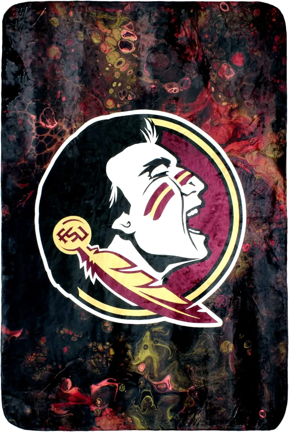 College Covers Everything Comfy Florida State Seminoles Color Swept Soft Throw Blanket, 30" x 40"