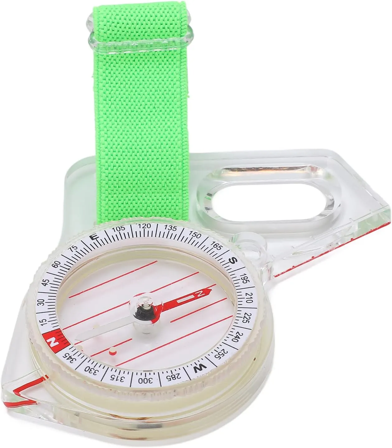 Compass, Compass Hiking Survival with Luminous Display Acrylic for Navigation