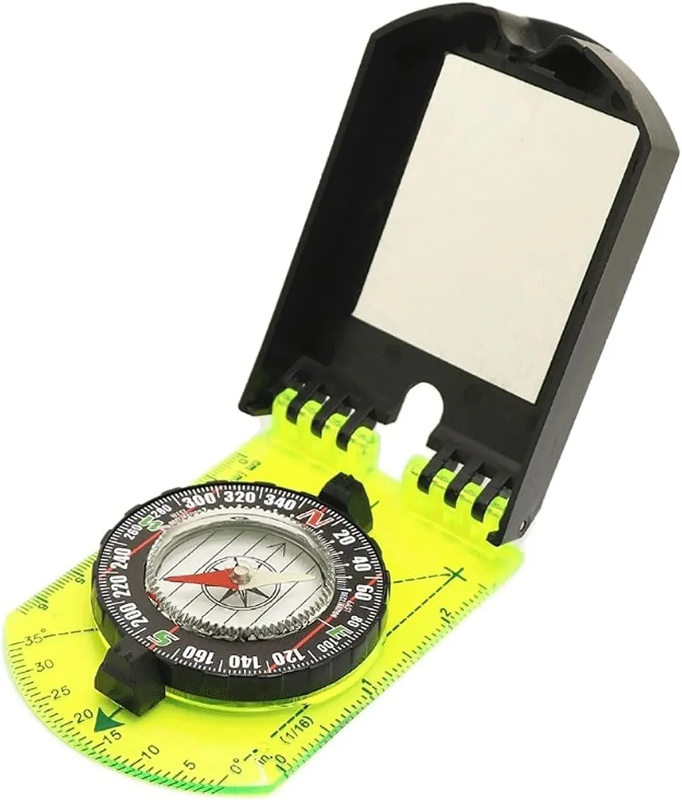 Compass Hiking, Professional Outdoor Compass Clinometer Tools Camping Multifunctional Transparent Compass