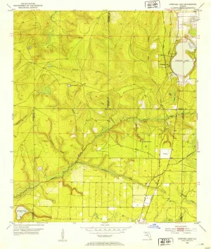 Compass Lake FL topo map, 1:24000 Scale, 7.5 X 7.5 Minute, Historical, 1952, Updated 1953, 26.8 x 22.9 in