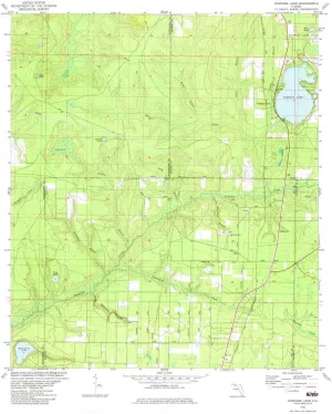 Compass Lake FL topo map, 1:24000 Scale, 7.5 X 7.5 Minute, Historical, 1982, Updated 1982, 27 x 22.9 in