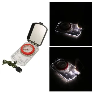Compass Magnifier Multifunctional Map Ruler Clinometer - Outdoor Boating Navigation Tool