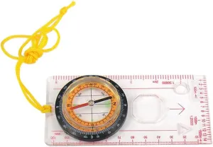 Compass Professional Portable Magnifying Compass Ruler Scale Scout Hiking Camping Boating Orienteering Map