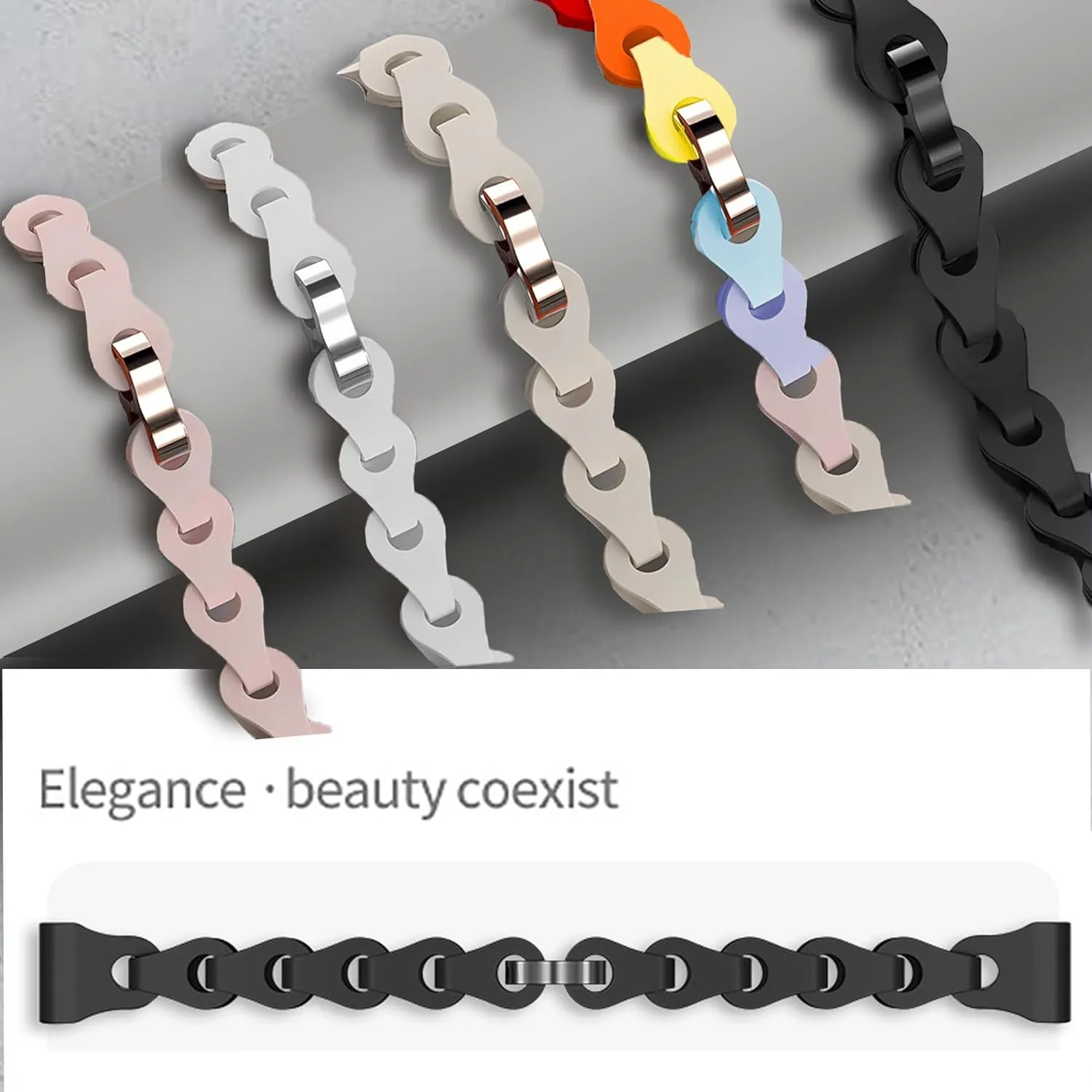 Compatible with iTouch Active 4 Band, Elastic Silicone Hollowed Out Replacement Straps Compatible for iTouch Active 4 Smartwatch