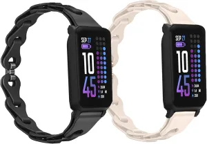 Compatible with iTouch Active 4 Band, Elastic Silicone Hollowed Out Replacement Straps Compatible for iTouch Active 4 Smartwatch