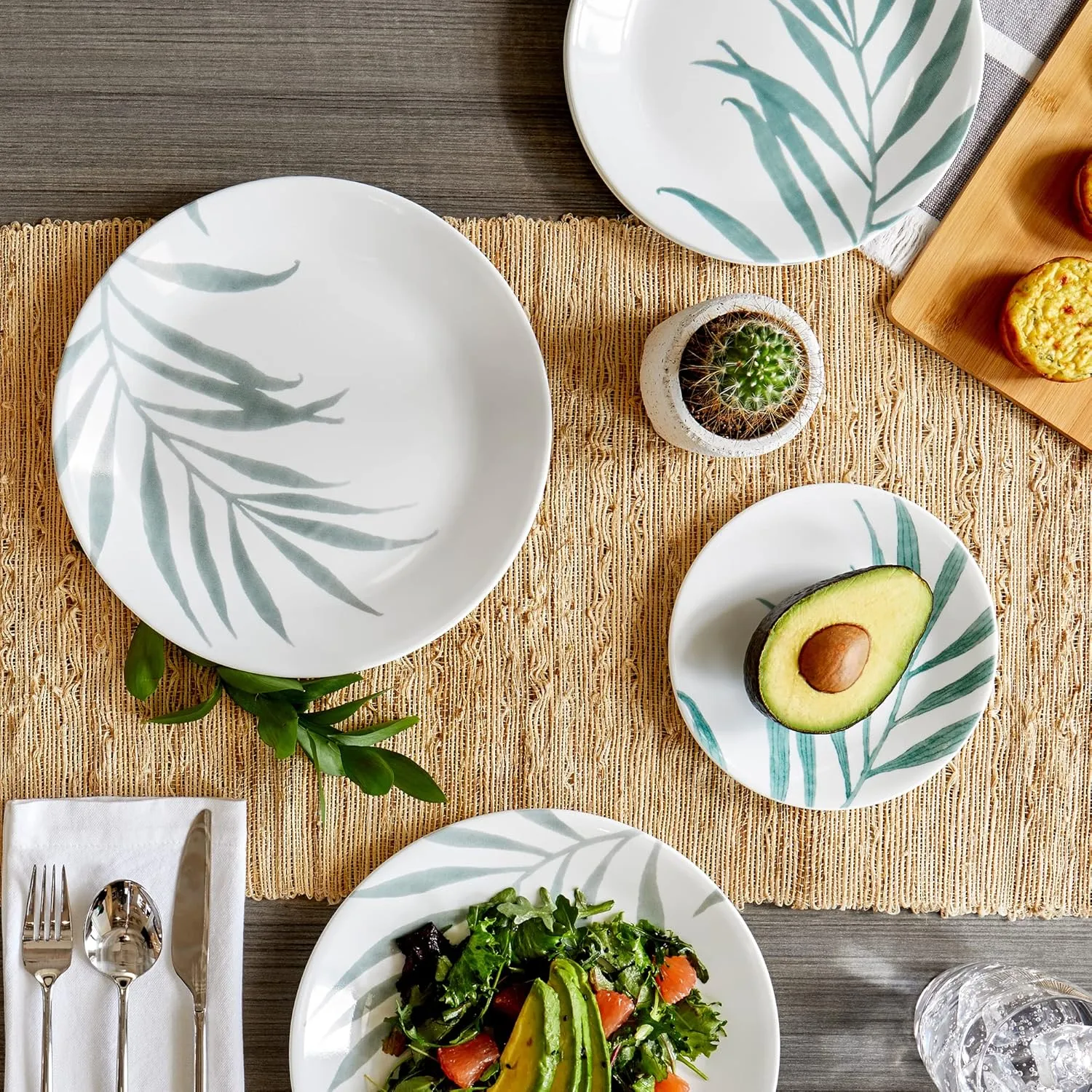 Corelle Dinner Plate, Solar Print, 12 pc Set