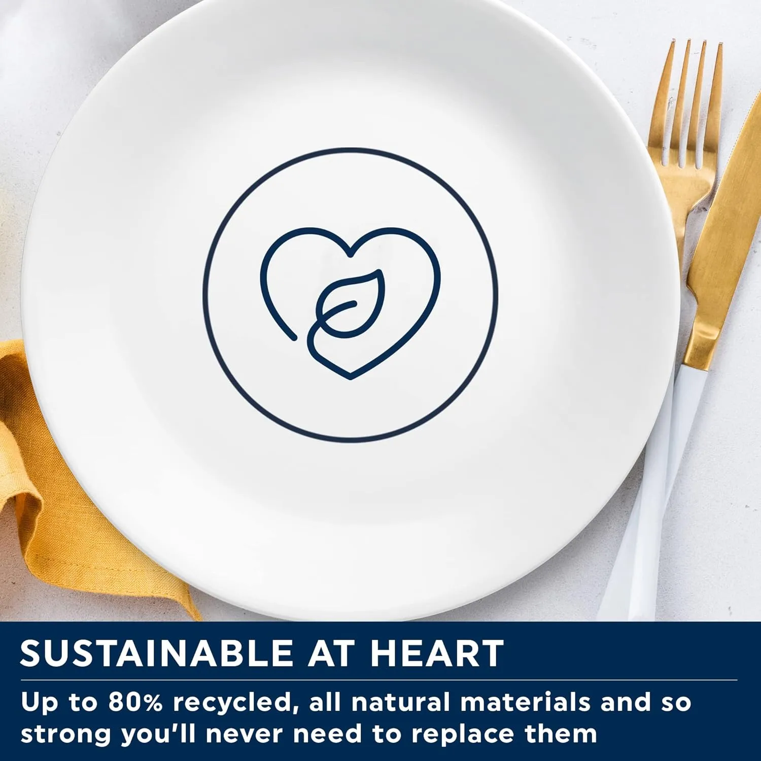Corelle Dinner Plate, Solar Print, 12 pc Set