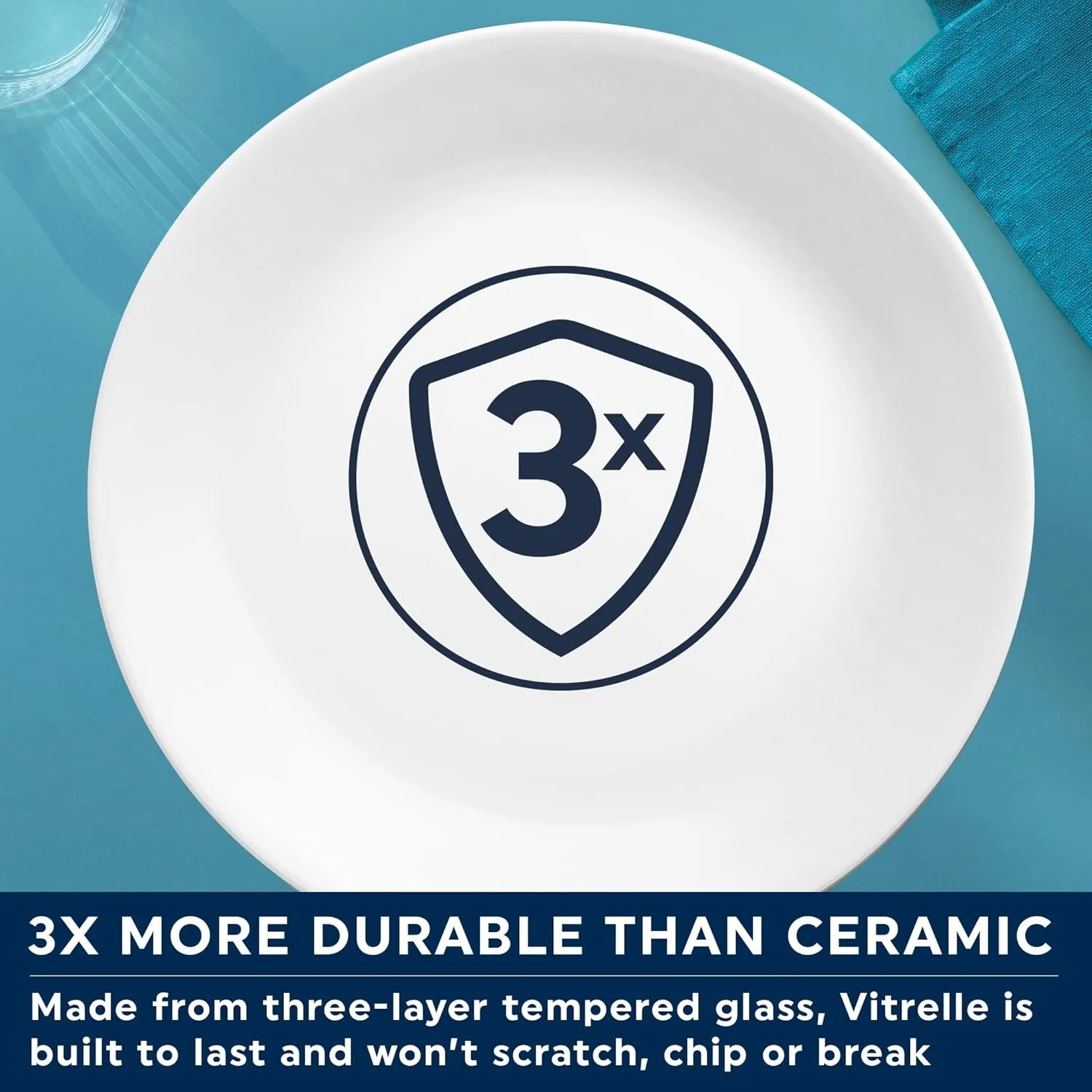 Corelle Dinner Plate, Solar Print, 12 pc Set