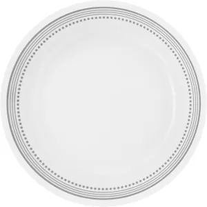 Corelle Dinnerware Set (4pc Set, Mystic Gray)-Set for 4 | Includes 4 x Side Plates | 80% Recycled Glass | 3 X More Durable, Half the Space & Weight of Traditional Ceramic