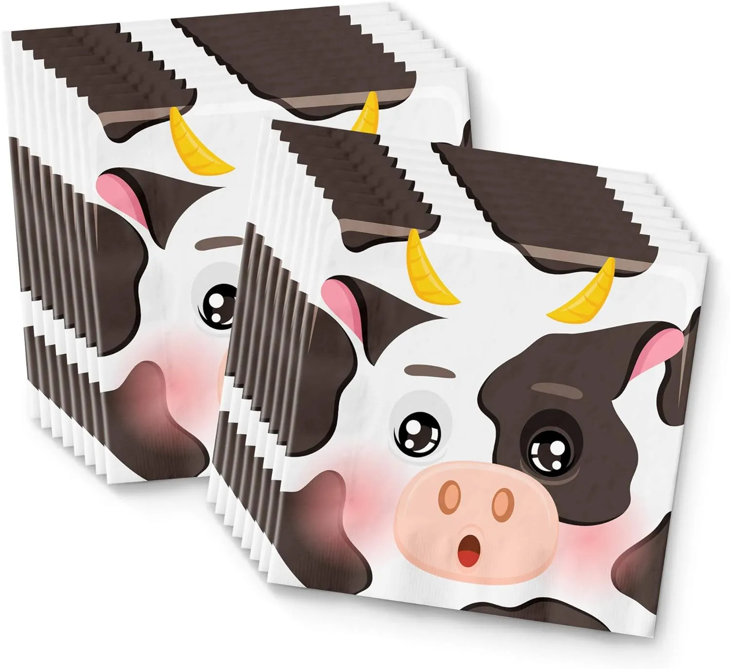 Cow Birthday Party Supplies Set Plates Napkins Cups Tableware Kit for 16
