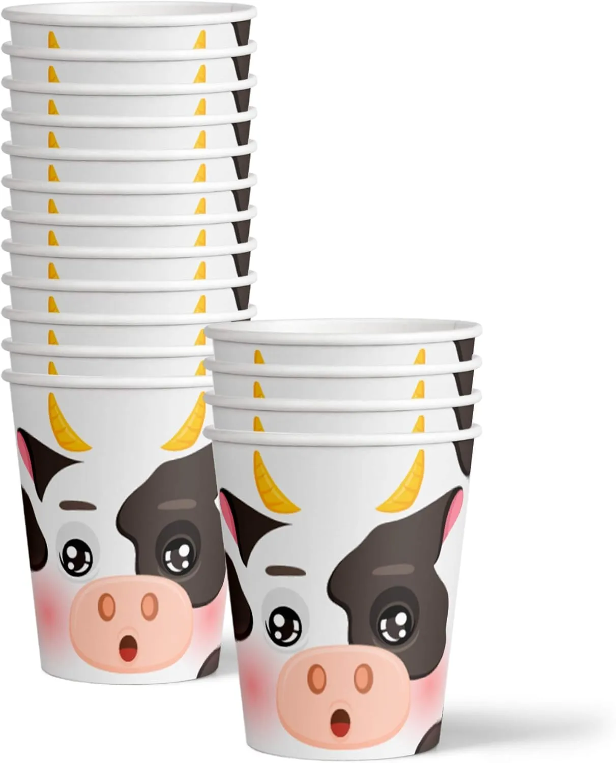 Cow Birthday Party Supplies Set Plates Napkins Cups Tableware Kit for 16