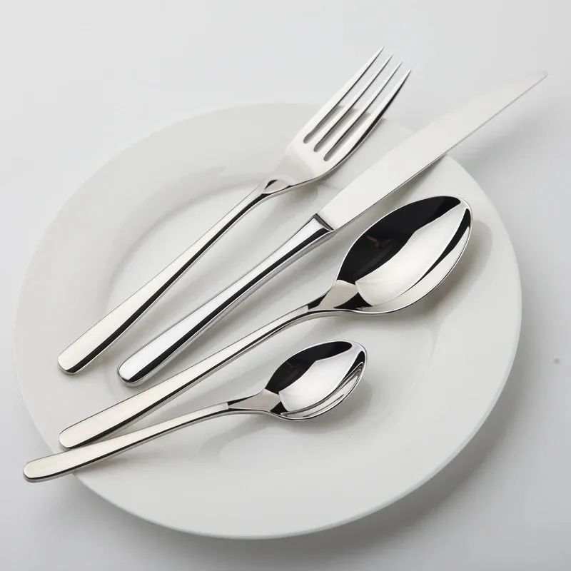 Cozy Zone Dinnerware Stainless Steel Tableware Luxury Cutlery Vintage Quality 24Pcs Western Dinner Set