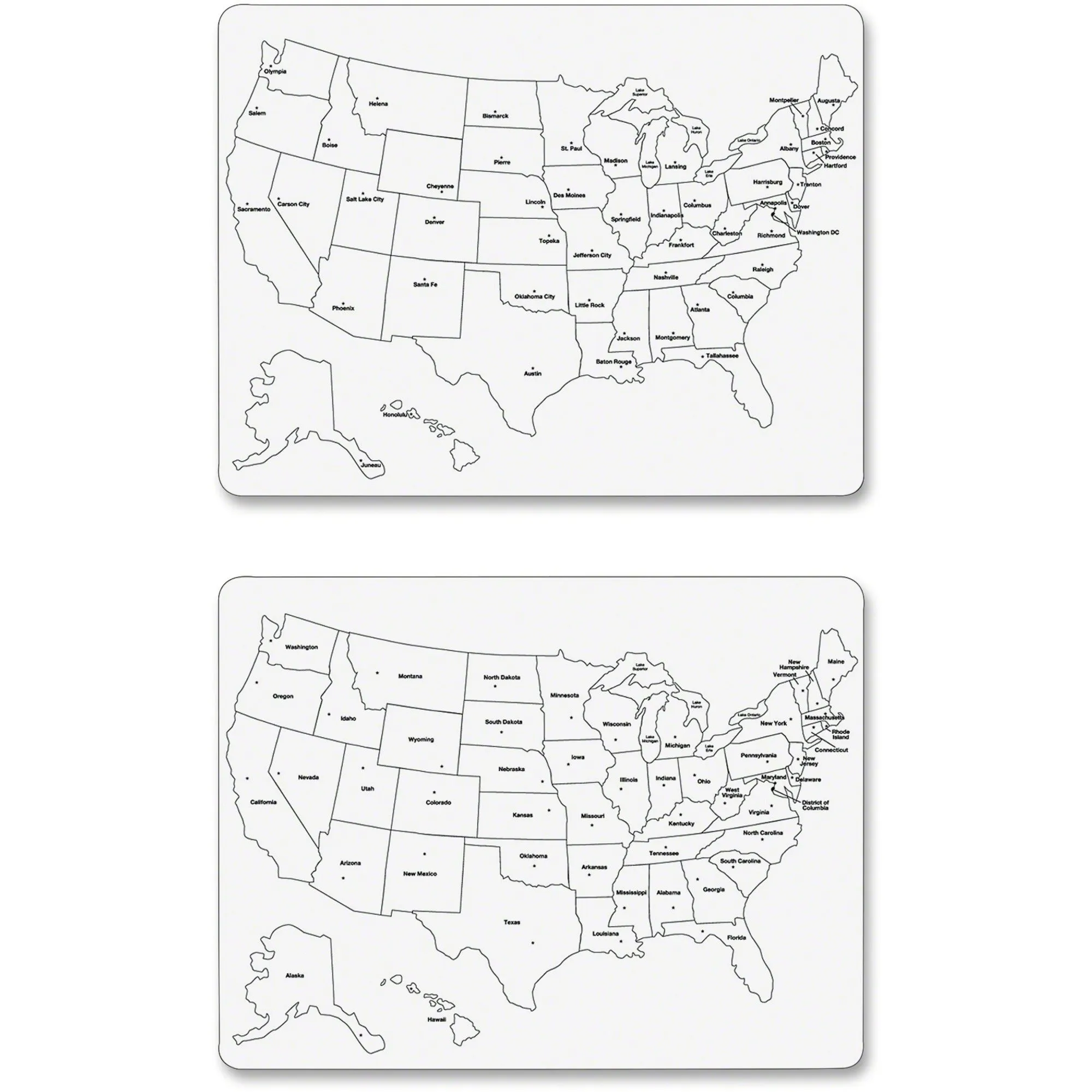 Creativity Street Large USA Map Whiteboard