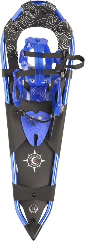 Crescent Moon Womens Backcountry Snowshoes - Leadville 29 (Blue): Women's Backcountry Snowshoe with Award Winning Single Loop Pull Binding, Stainless Steel Crampons and Heel Lifts