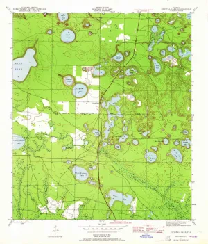 Crystal Lake FL topo map, 1:24000 Scale, 7.5 X 7.5 Minute, Historical, 1944, Updated 1964, 26.9 x 23 in