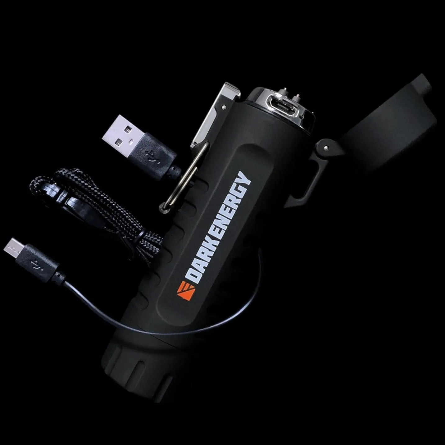 Dark Energy Plasma Lighter with Dual Arch Plasma Emitter | Built-in Flashlight & Waterproof