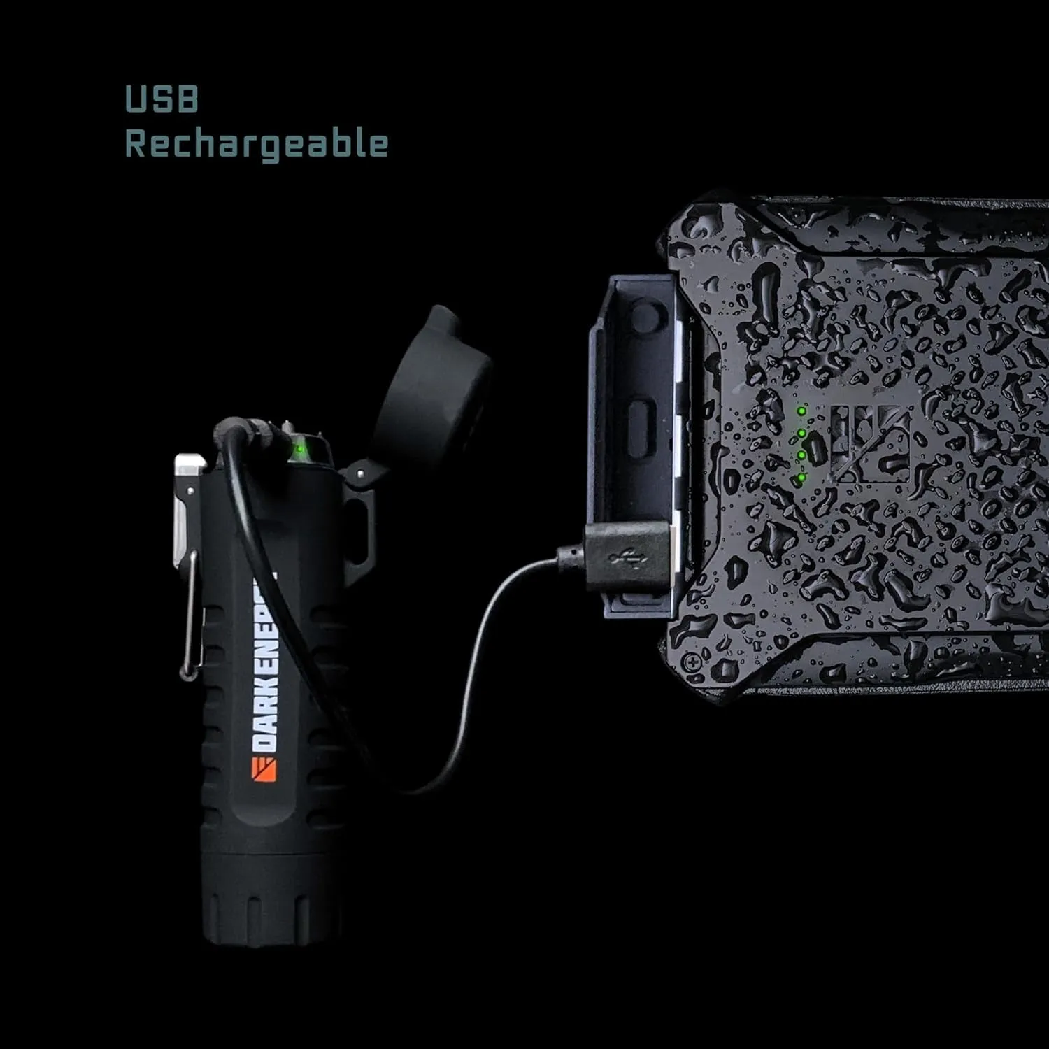 Dark Energy Plasma Lighter with Dual Arch Plasma Emitter | Built-in Flashlight & Waterproof
